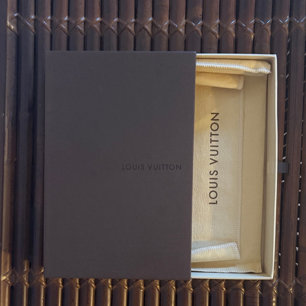 Louis Vuitton Brown Box with Cream Dust Bag Small